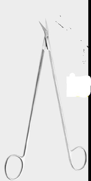 Судинні ножиці ПОТТСА – СМІТА (POTTS SMITH), 45°, 19,0 см (cm) (з вольфрам-карбідними вставками)